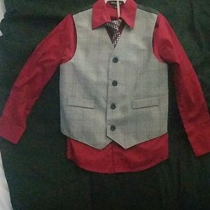 George boy's nice pant set with vest & tie.